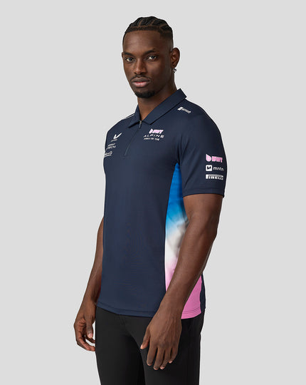 BWT Alpine Formula One Team Polo Officiel Homme - Bleu Marine