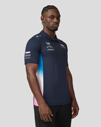 BWT Alpine Formula One Team Polo Officiel Homme - Bleu Marine