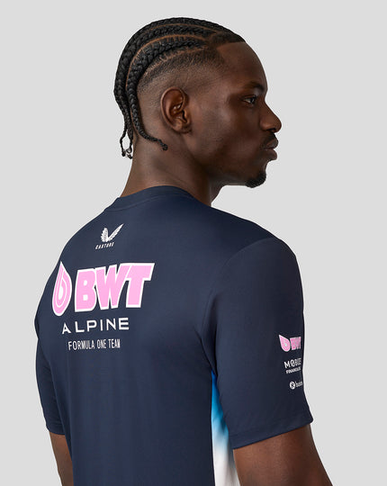 BWT Alpine Formula One Team T-Shirt Officiel Homme - Bleu Marine