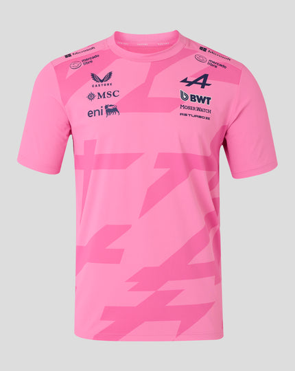 BWT Alpine Formula One Team Men's Pierre Gasly Official Driver T-Shirt - Pink