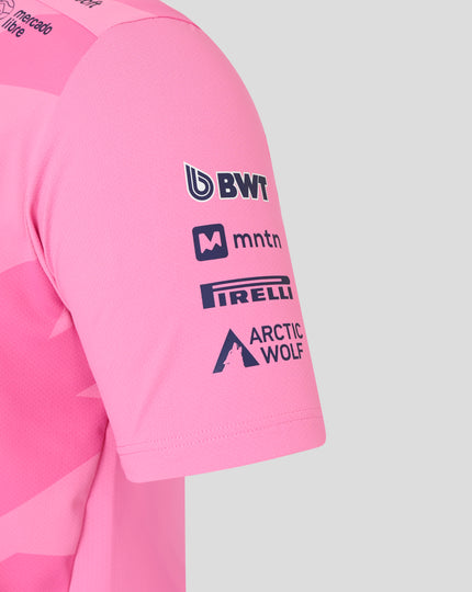 BWT Alpine Formula One Team Men's Pierre Gasly Official Driver T-Shirt - Pink