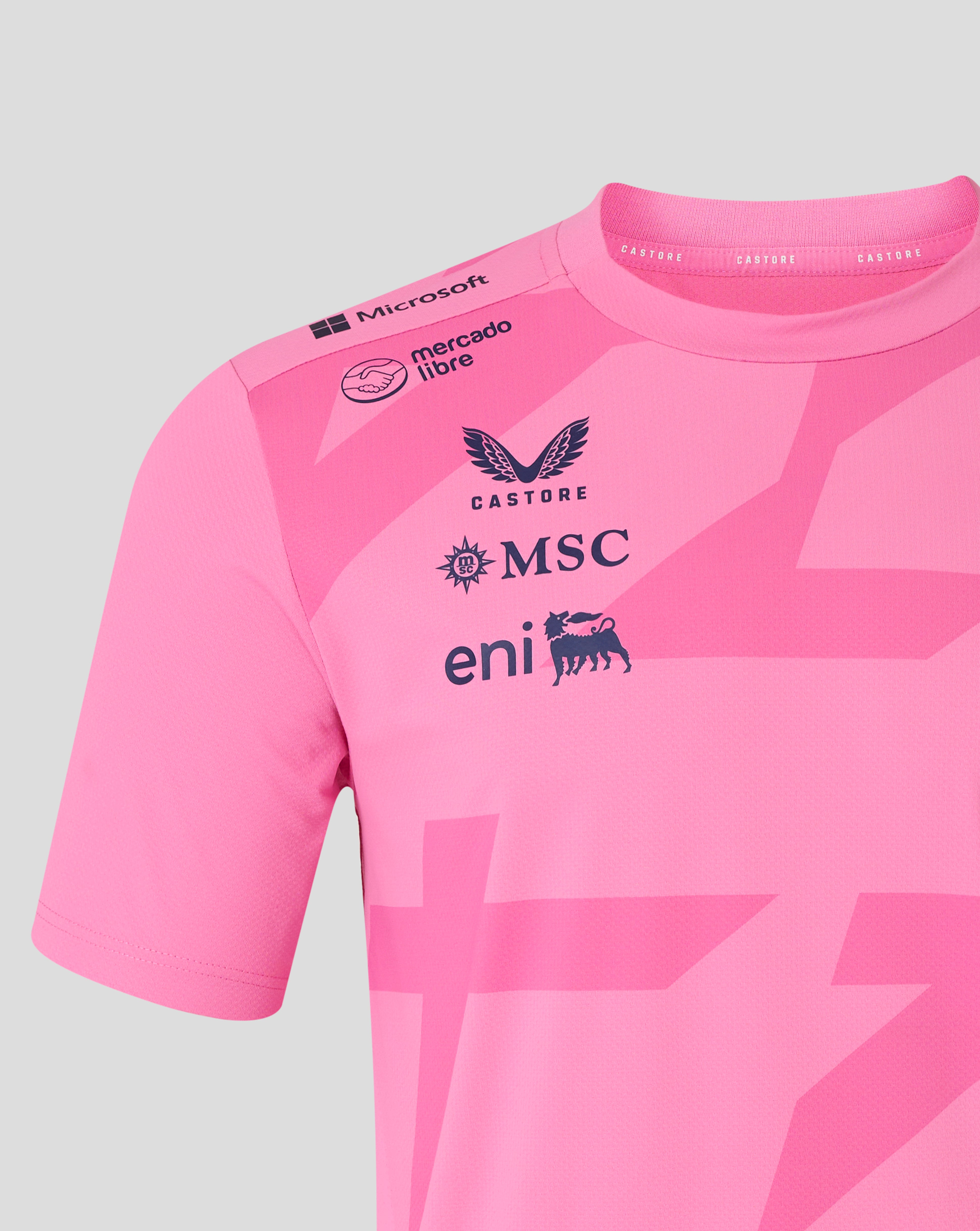 BWT Alpine Formula One Team Men's Pierre Gasly Official Driver T-Shirt - Pink