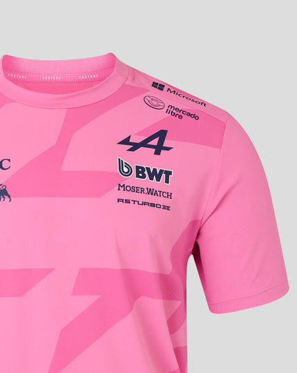 BWT Alpine Formula One Team Men's Pierre Gasly Official Driver T-Shirt - Pink