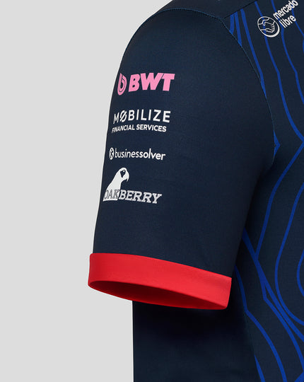 T-Shirt Unisexe BWT Alpine Formula One Team Las Vegas en Édition Limitée - Marine