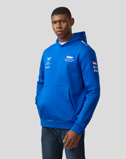 BWT Alpine Formula One Team Sweat à Capuche Officiel Unisexe - Bleu Lapis 