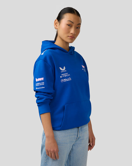 BWT Alpine Formula One Team Sweat à Capuche Officiel Unisexe - Bleu Lapis 