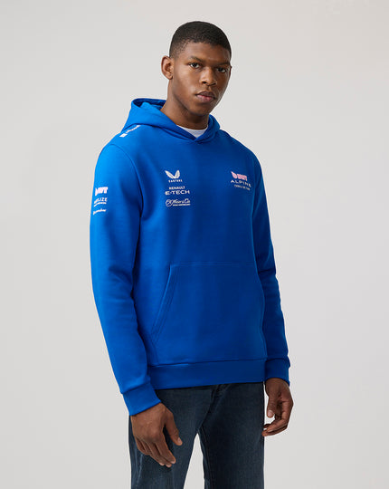 BWT Alpine Formula One Team Sweat à Capuche Officiel Unisexe - Bleu Lapis 