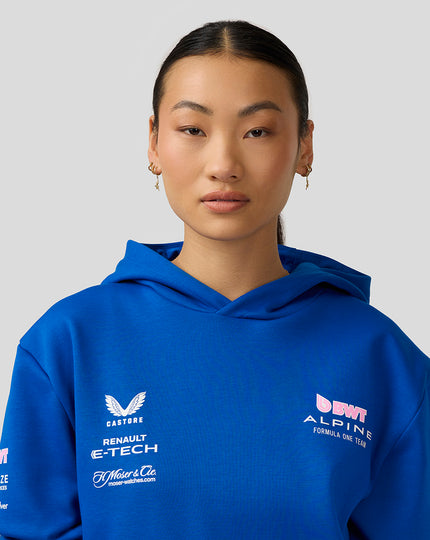 BWT Alpine Formula One Team Sweat à Capuche Officiel Unisexe - Bleu Lapis 