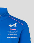 Blue Formula One Team midlayer shoulder and chest area with logos and pink piping