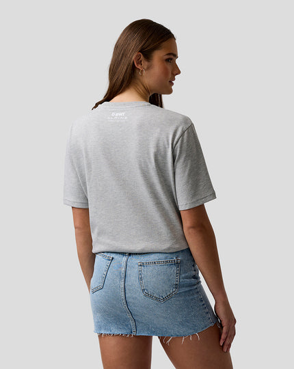 T-shirt graphique unisexe coupe classique – Gris chiné