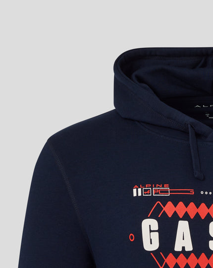 Alpine Unisex Core Driver Pierre Gasly Relaxed Fit Hoodie – French Navy
